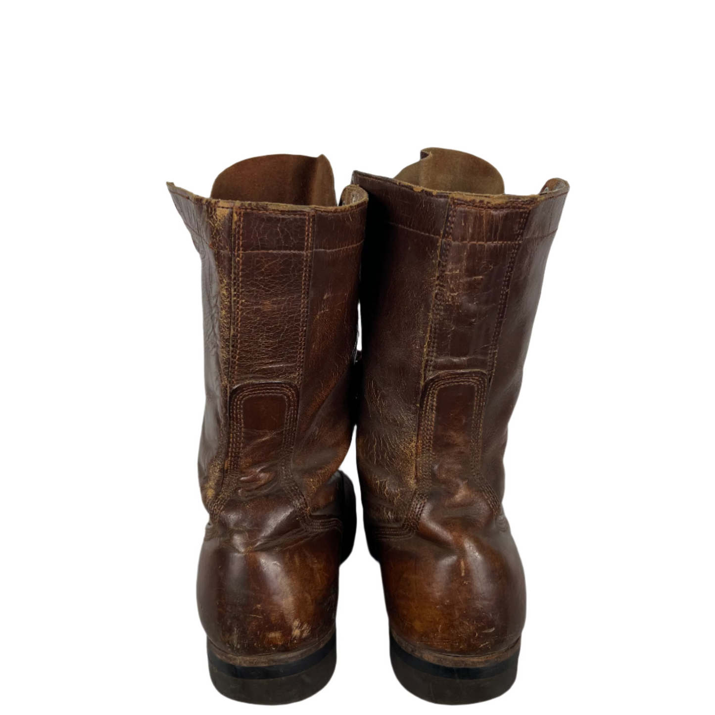 50s Patina Brown Combat Jumper Boots- M's 9, W's 10.5