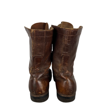 50s Patina Brown Combat Jumper Boots- M's 9, W's 10.5
