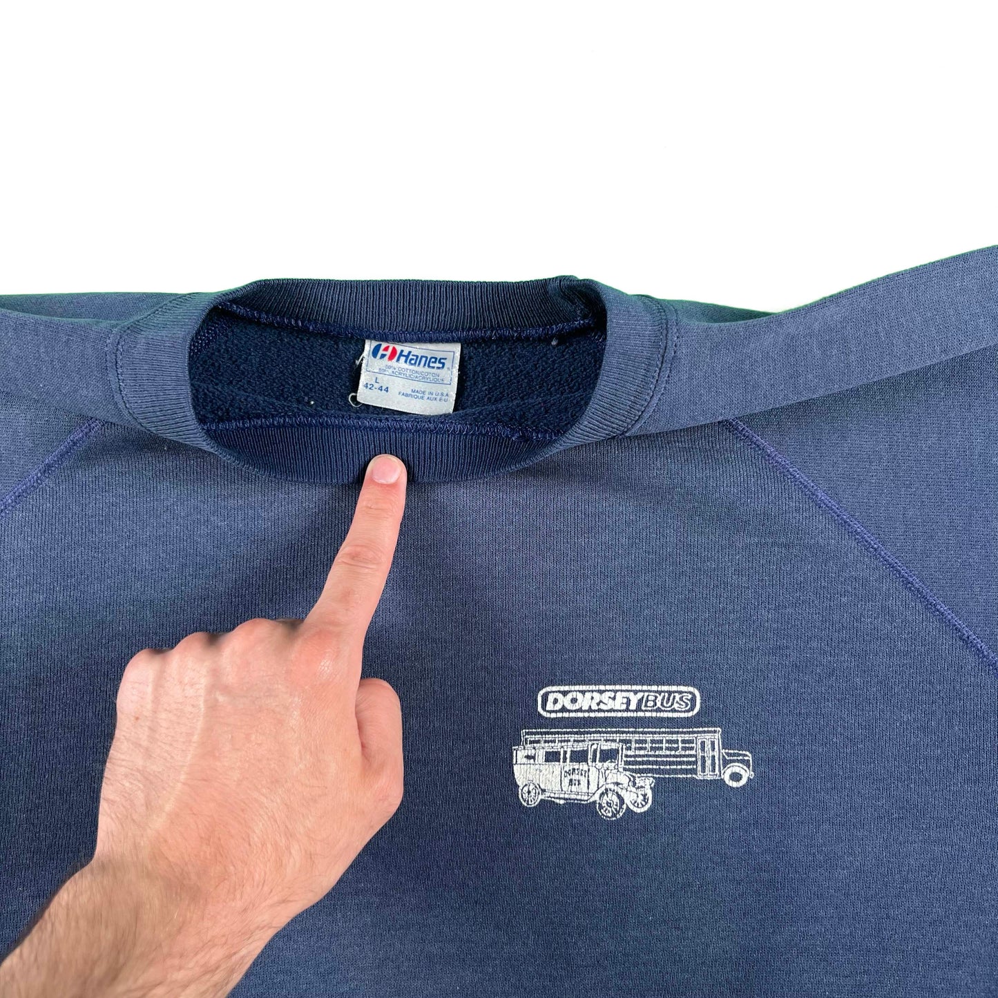 80s Sun Faded Dorsey Bus Sweatshirt- L