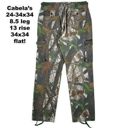 Vintage Baggy Camo Cargo Pants- SELECT PAIR