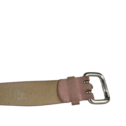 00s Express Cracked Pig Pink Leather Belt- S