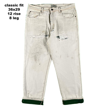 Vintage LL Bean Flannel/Fleece Lined Denim and Pants- SELECT PAIR