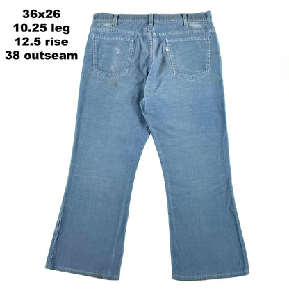 70s Levi's 646 Flared Corduroy Pants- SELECT PAIR