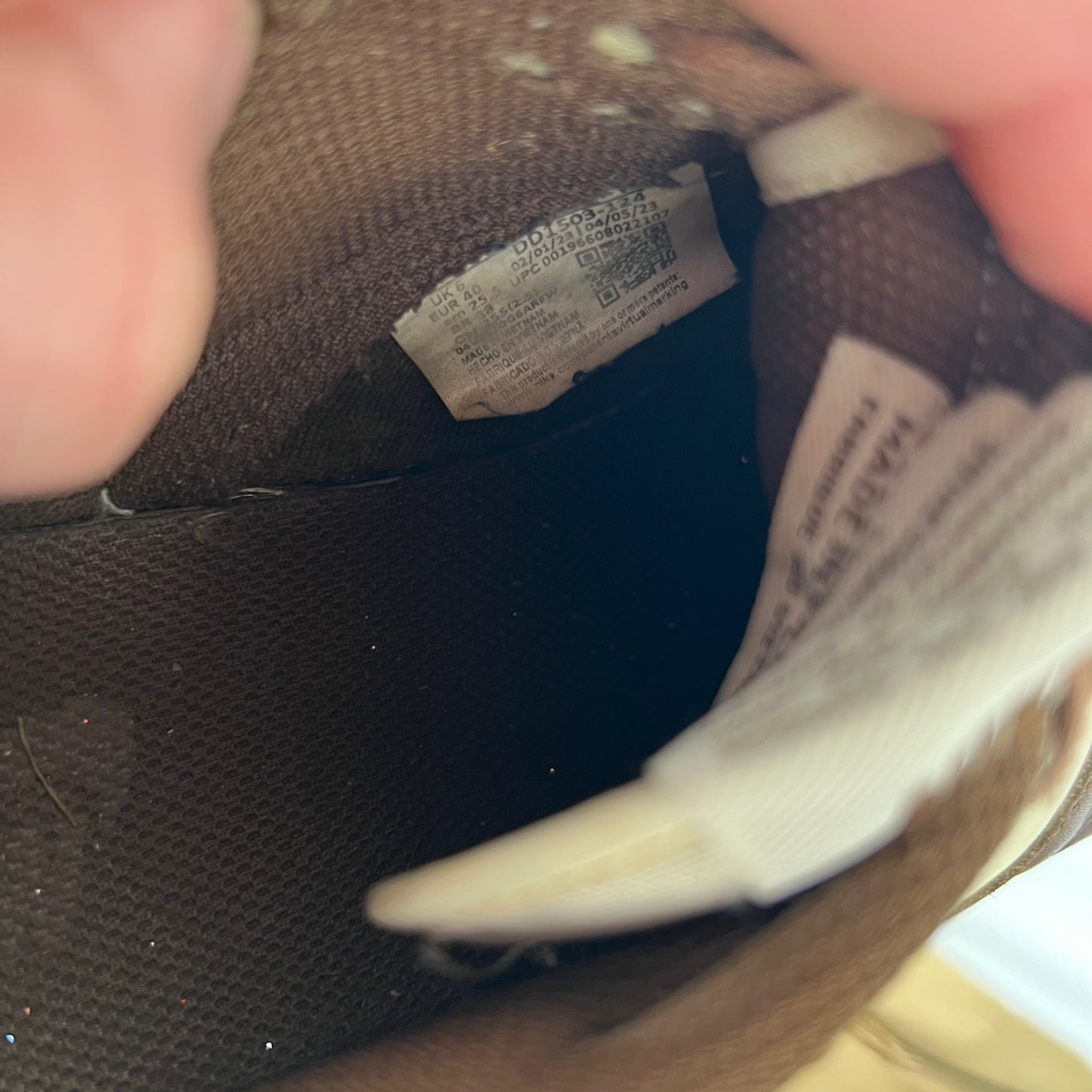 Brown & White Nike Dunks- M's 7, W's 8.5