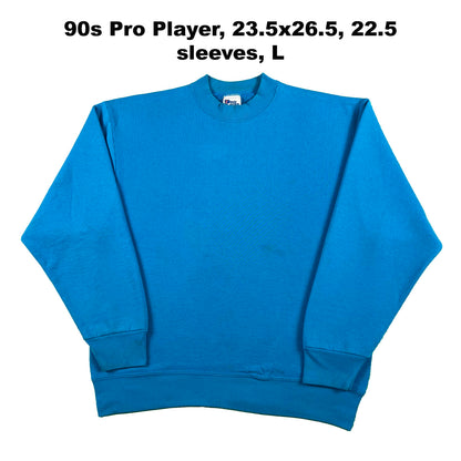 Vintage Blank Blue Sweatshirts- SELECT SWEAT