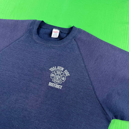 80s Sun Faded Tualatin Fire District Sweatshirt- L