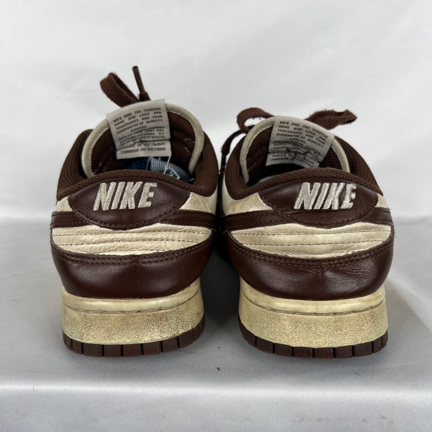 Brown & White Nike Dunks- M's 7, W's 8.5