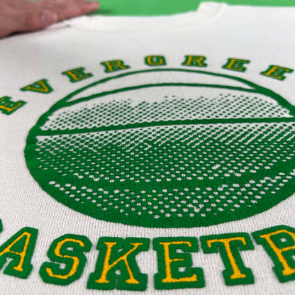 80s Evergreen Basketball Sweatshirt- XL