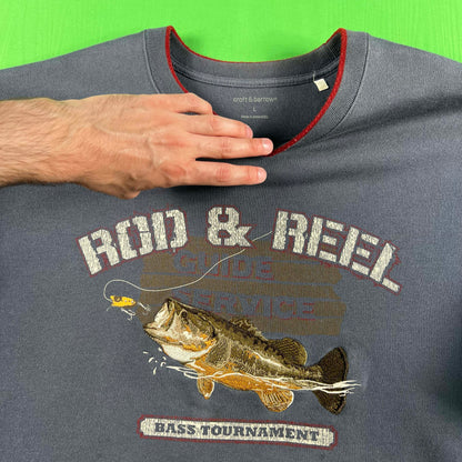 00s 'Rod & Reel Bass Tournament' Sweatshirt- L