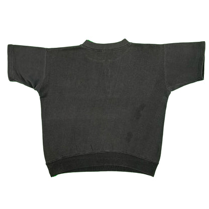 50s Faded Black 1/4 Zip Frat Sweat- M