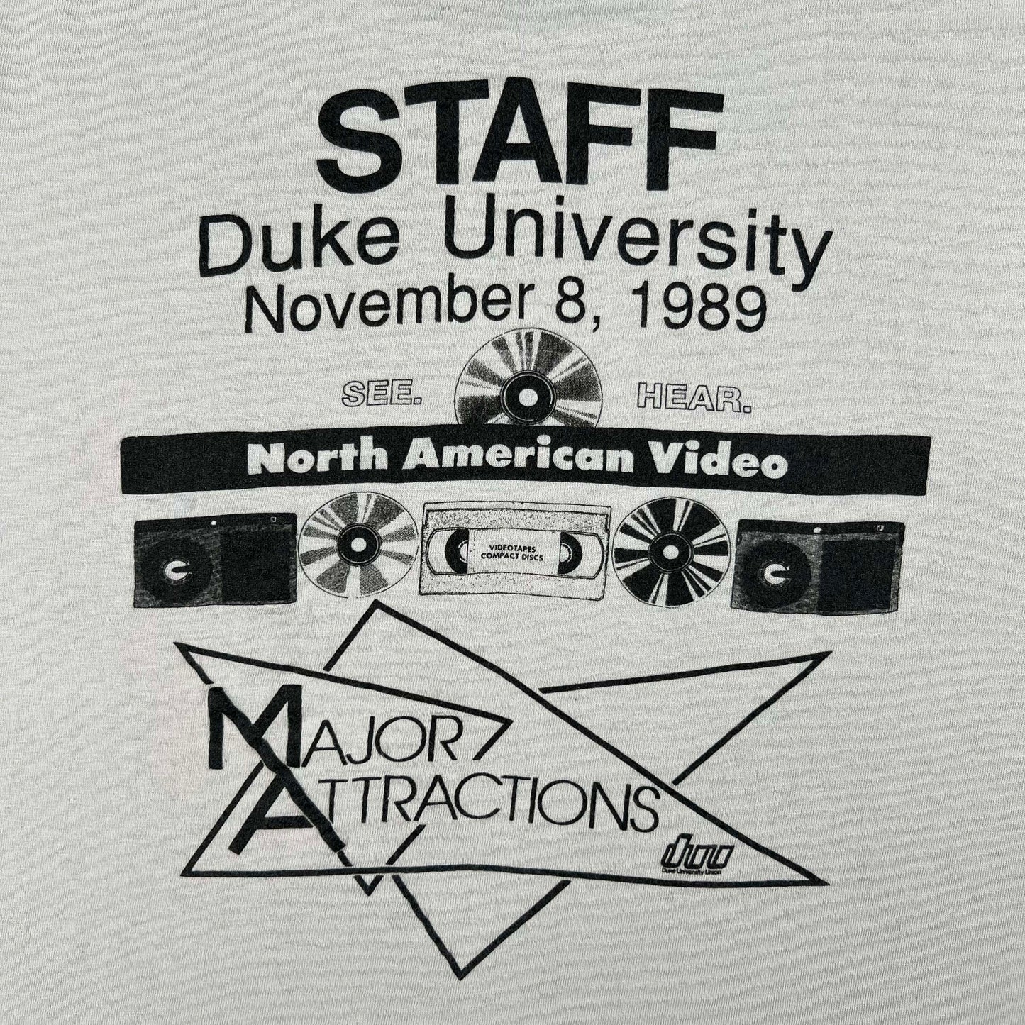 80s Bob Dylan at Duke University Tee- L