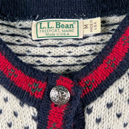 80s L.L. Bean Nordic Cardigan- S