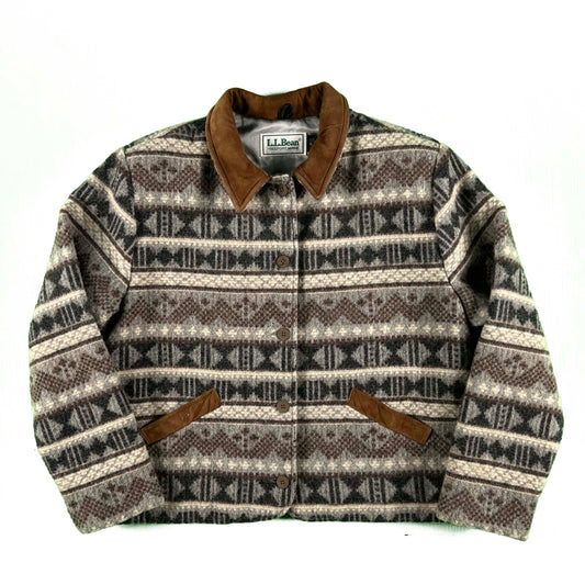 80s/90s L.L. Bean Aztec Wool Jacket- S