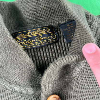 80s/90s Eddie Bauer Military Style Cotton Knit- M