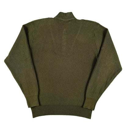 80s/90s Eddie Bauer Military Style Cotton Knit- M