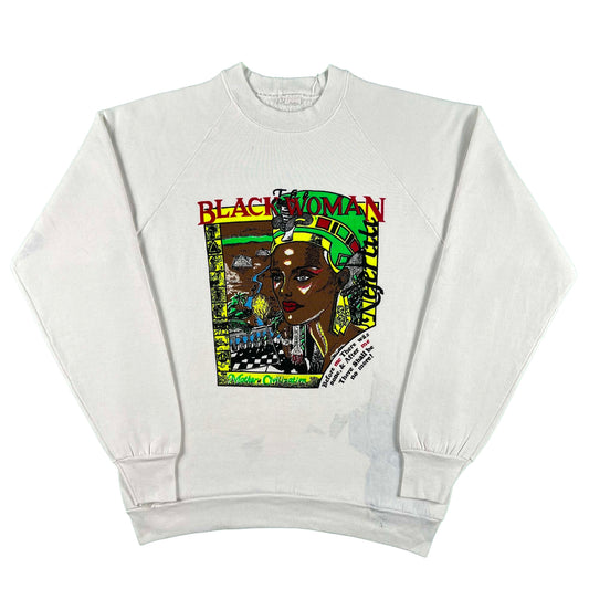 80s 'The Black Woman' Nefertiti Sweatshirt- M