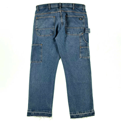 00s Key Released Hem Double Knee Denim- 36x30