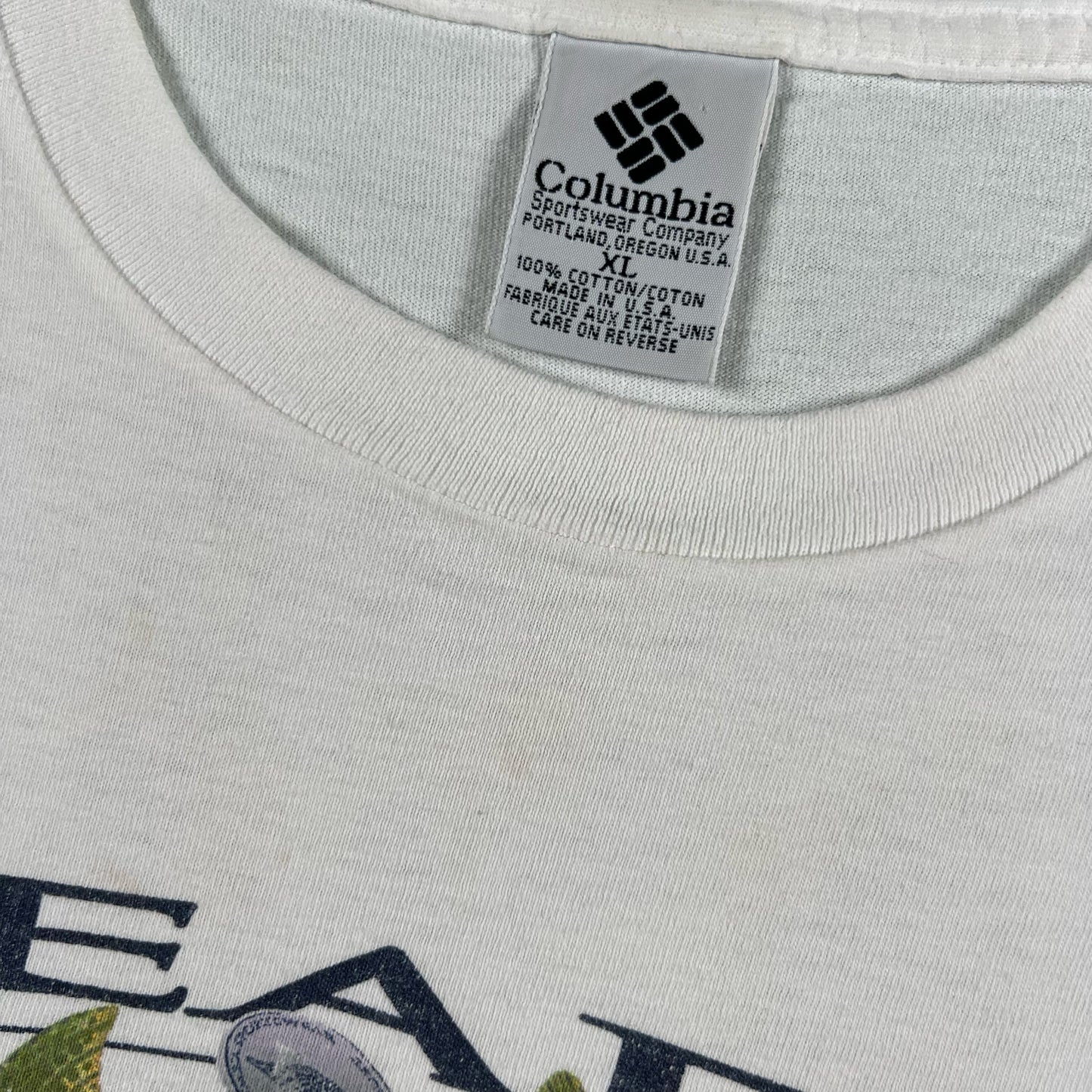 90s 'Heads or Tales' Columbia Trout Tee- M