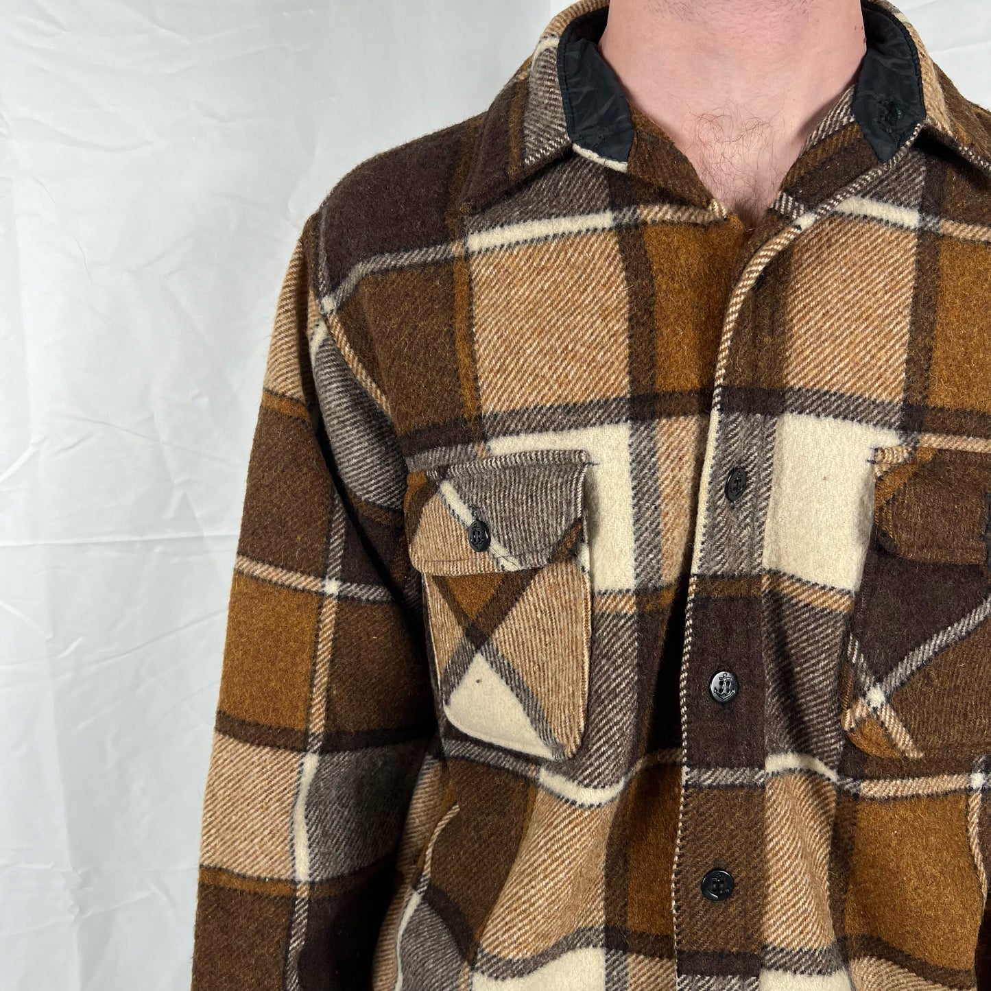 60s Brent CPO Flannel Jacket- M