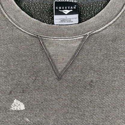 90s Blank Dark Grey Painter's Sweatshirt- L