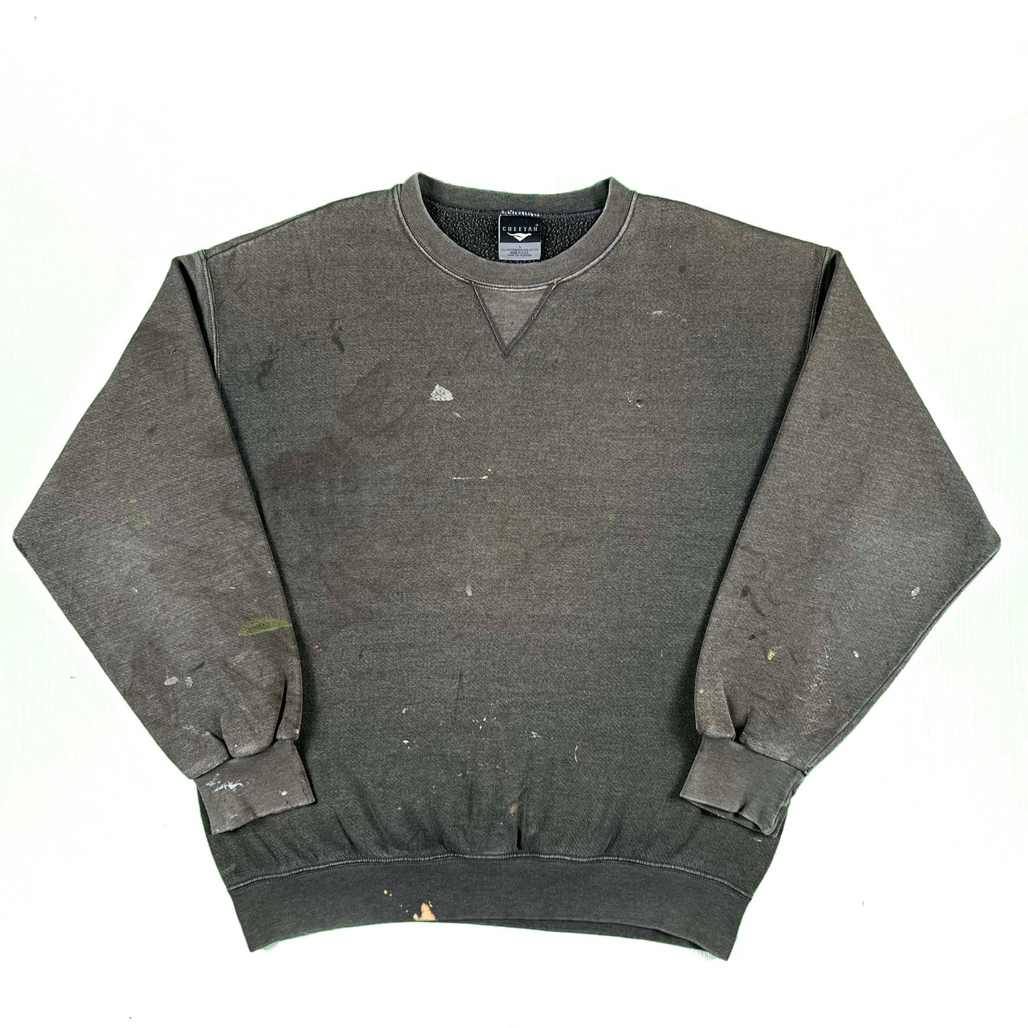 90s Blank Dark Grey Painter's Sweatshirt- L
