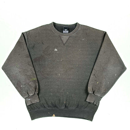 90s Blank Dark Grey Painter's Sweatshirt- L
