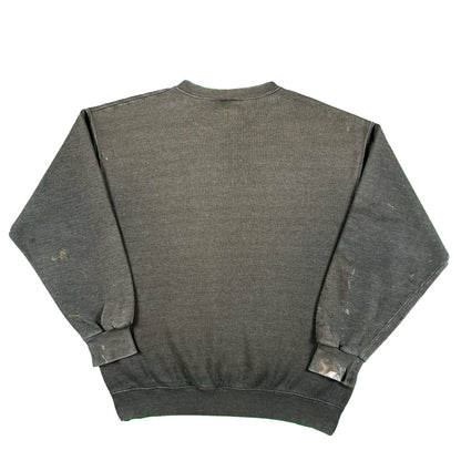 90s Blank Dark Grey Painter's Sweatshirt- L