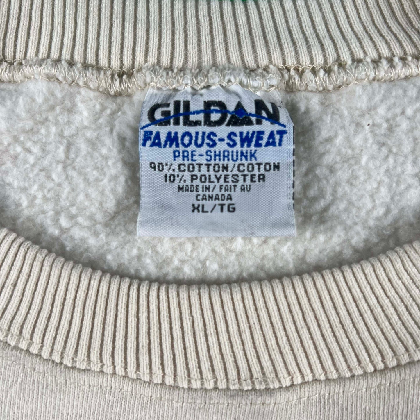 90s Blank Cream Painter's Sweatshirt- XL