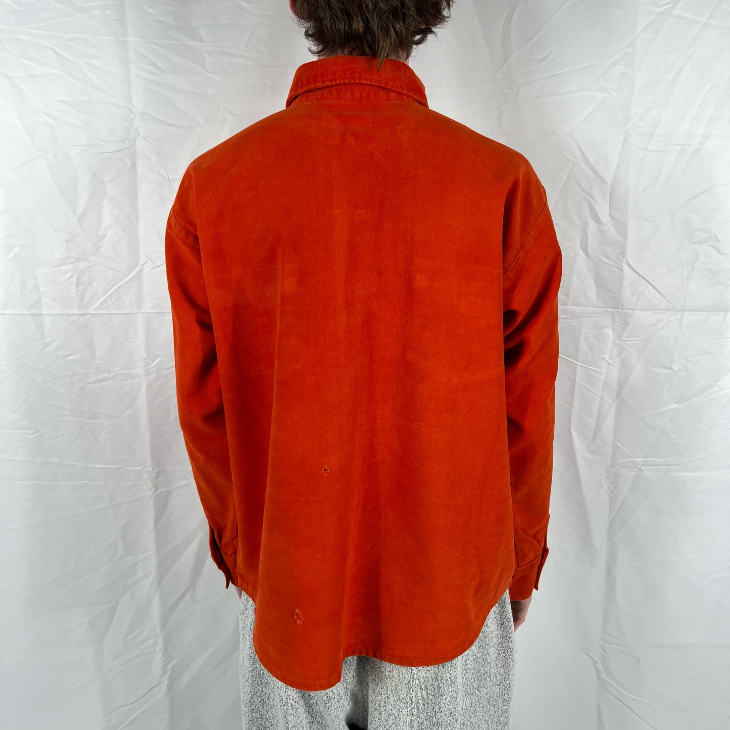 70s Blood Orange Chamois Shirt- L