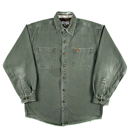 Carhartt Flannel Lined Canvas Shirt Jacket- M