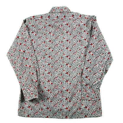 70s cellini Splatter Print Shirt- M