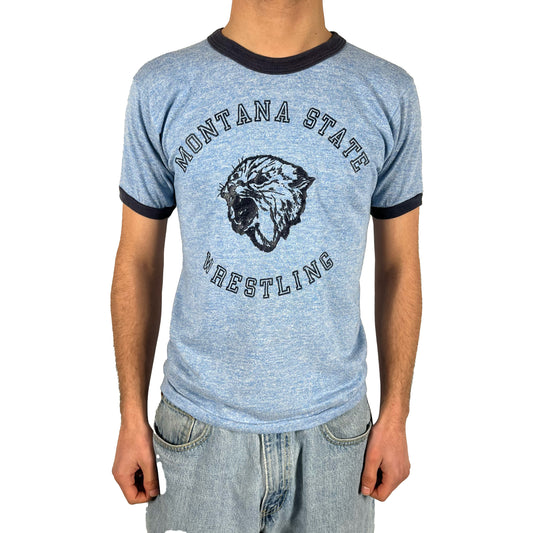 70s Russell Montana State Ringer Tee- S