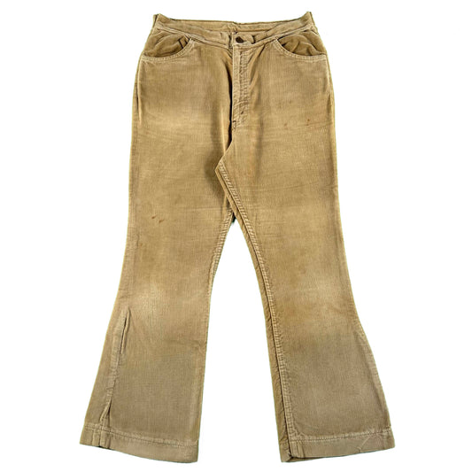 70s Levi's Big E Velour Flares- 29x27
