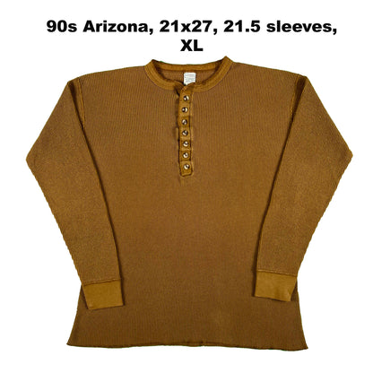 Vintage Various Colored Waffle Knit Thermals- SELECT SHIRT