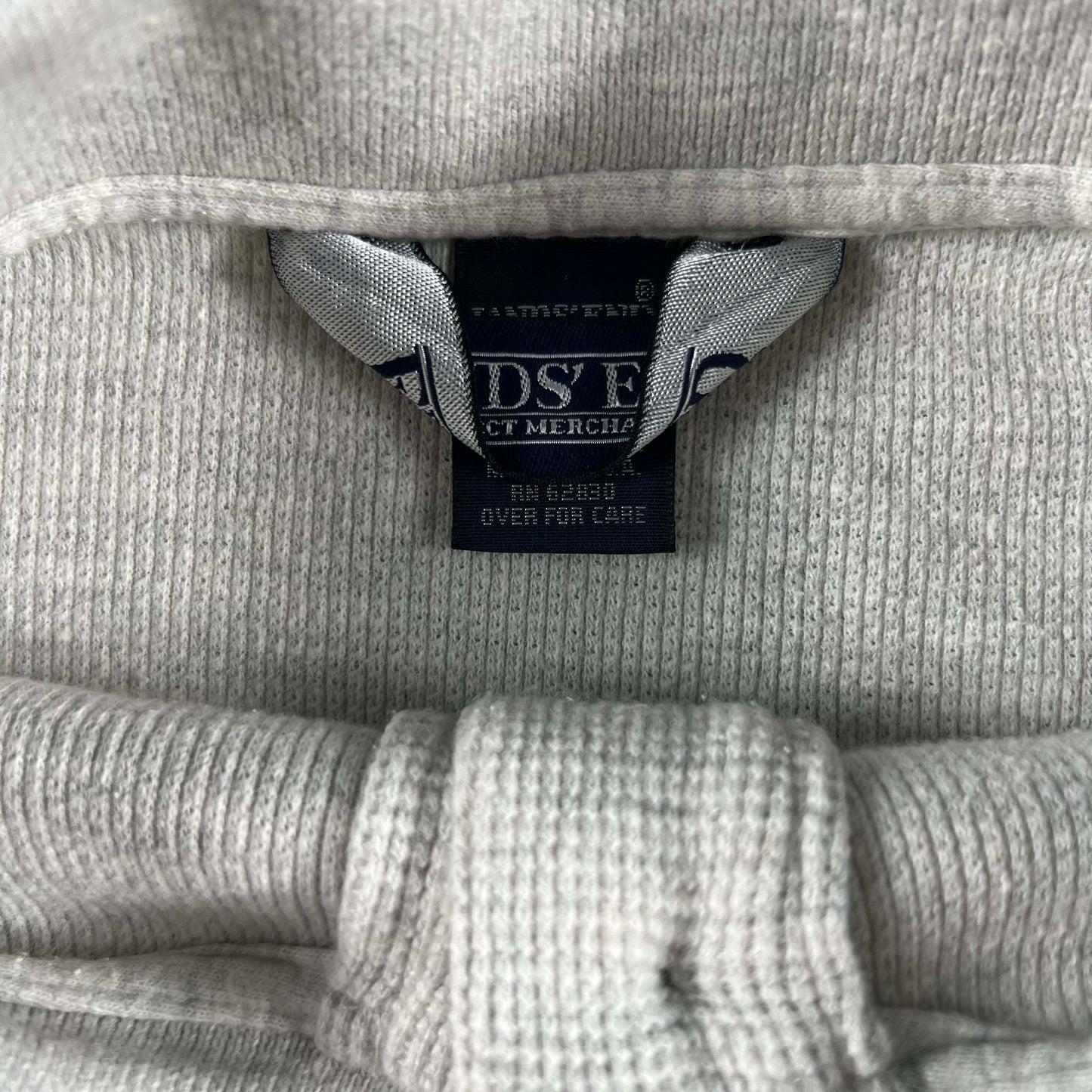 00s Lands' End Collared Waffled Knit Thermal- L