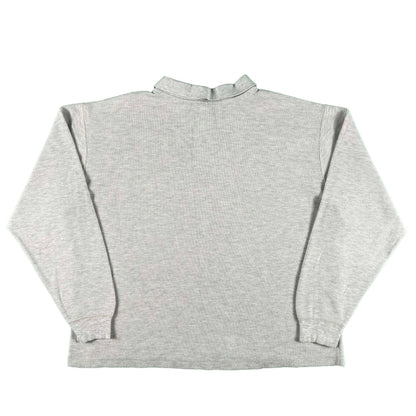 00s Lands' End Collared Waffled Knit Thermal- L