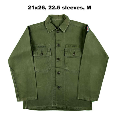 60s/70s US Army OG-107 Utility Shirts- SELECT SHIRT