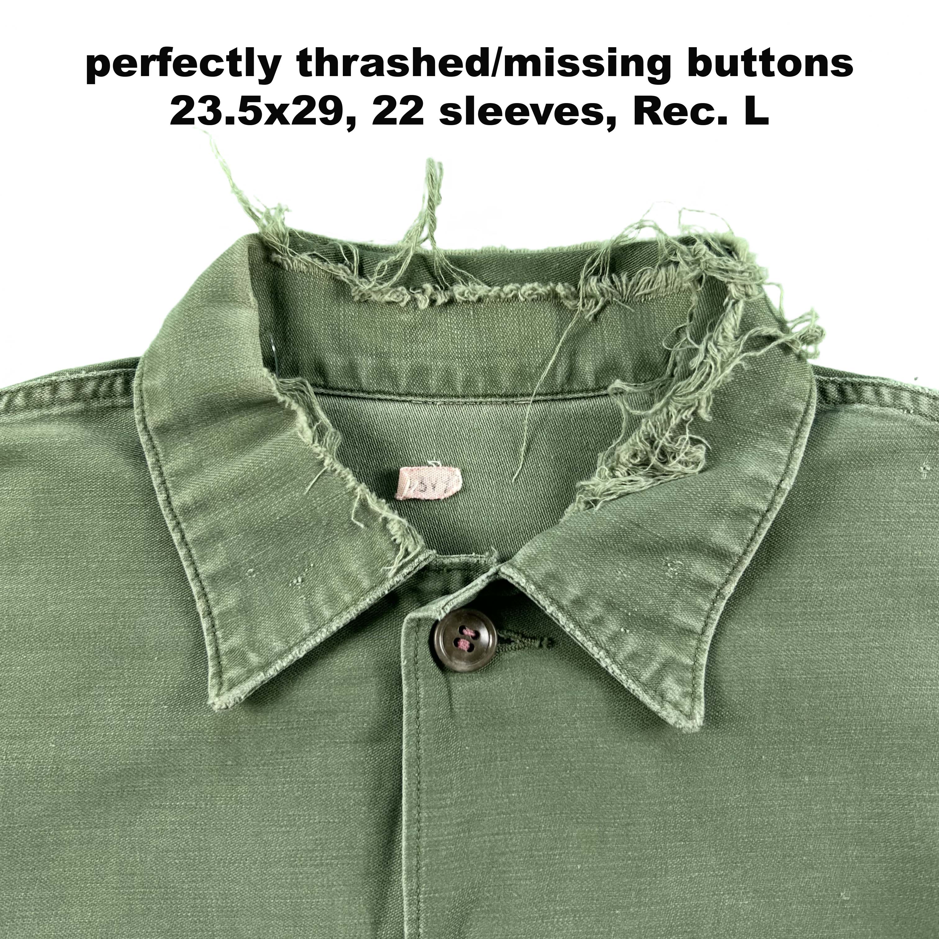 60s/70s US Army OG-107 Utility Shirts- SELECT SHIRT – Plum Garments