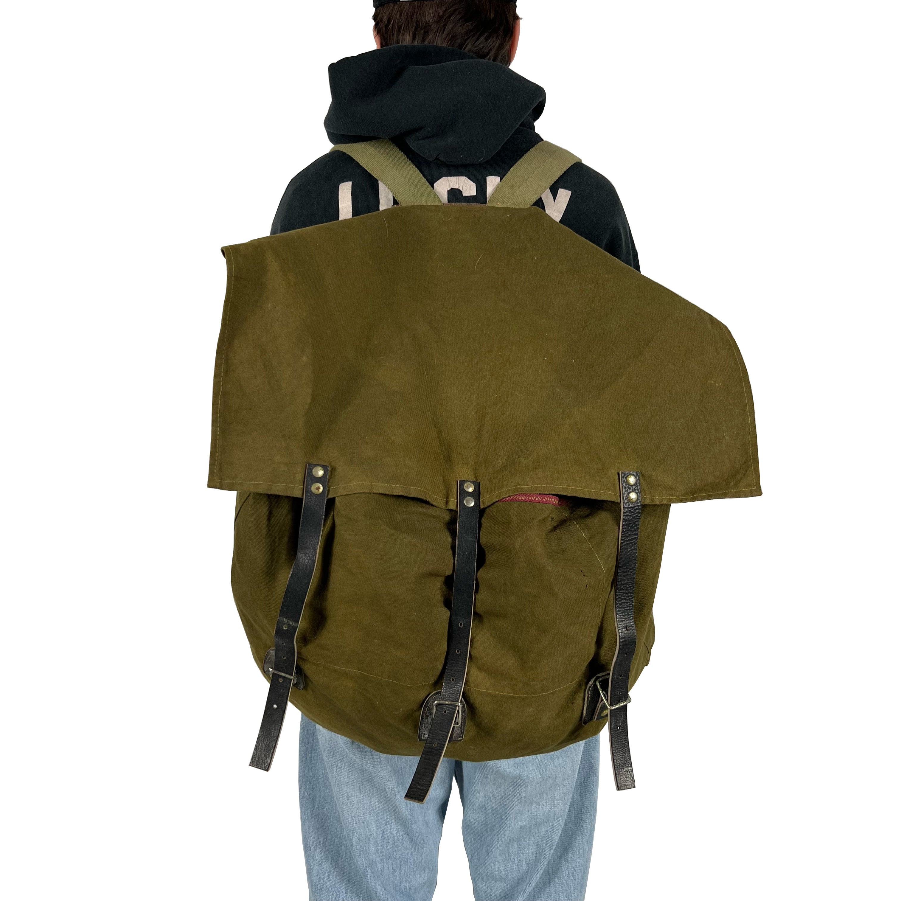 50s Army Rugsack Backpack – Plum Garments