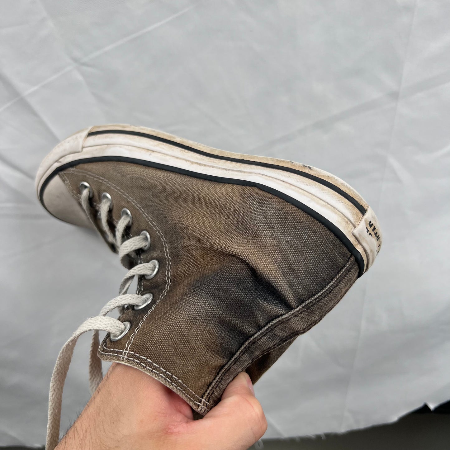 Sun Faded Black High Top Converse- M's 5.5, W's 7