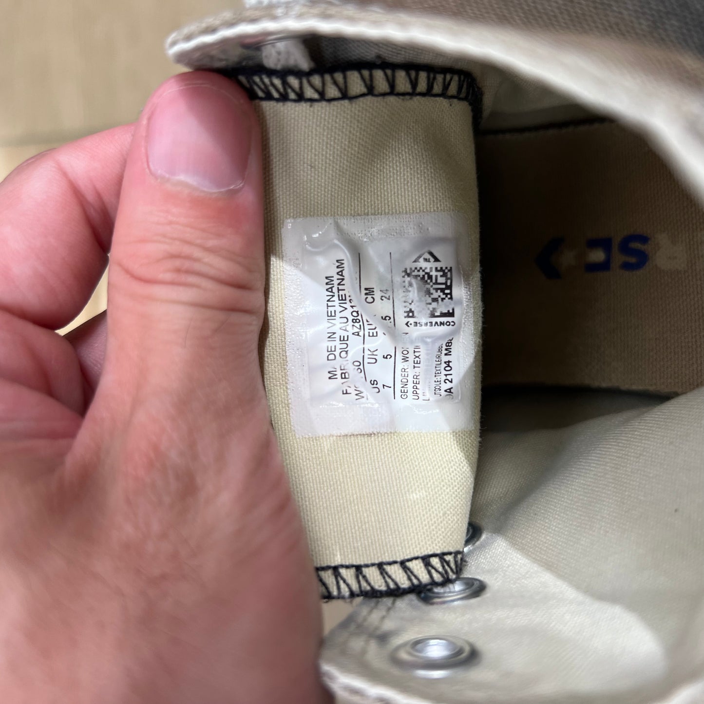Sun Faded Black High Top Converse- M's 5.5, W's 7