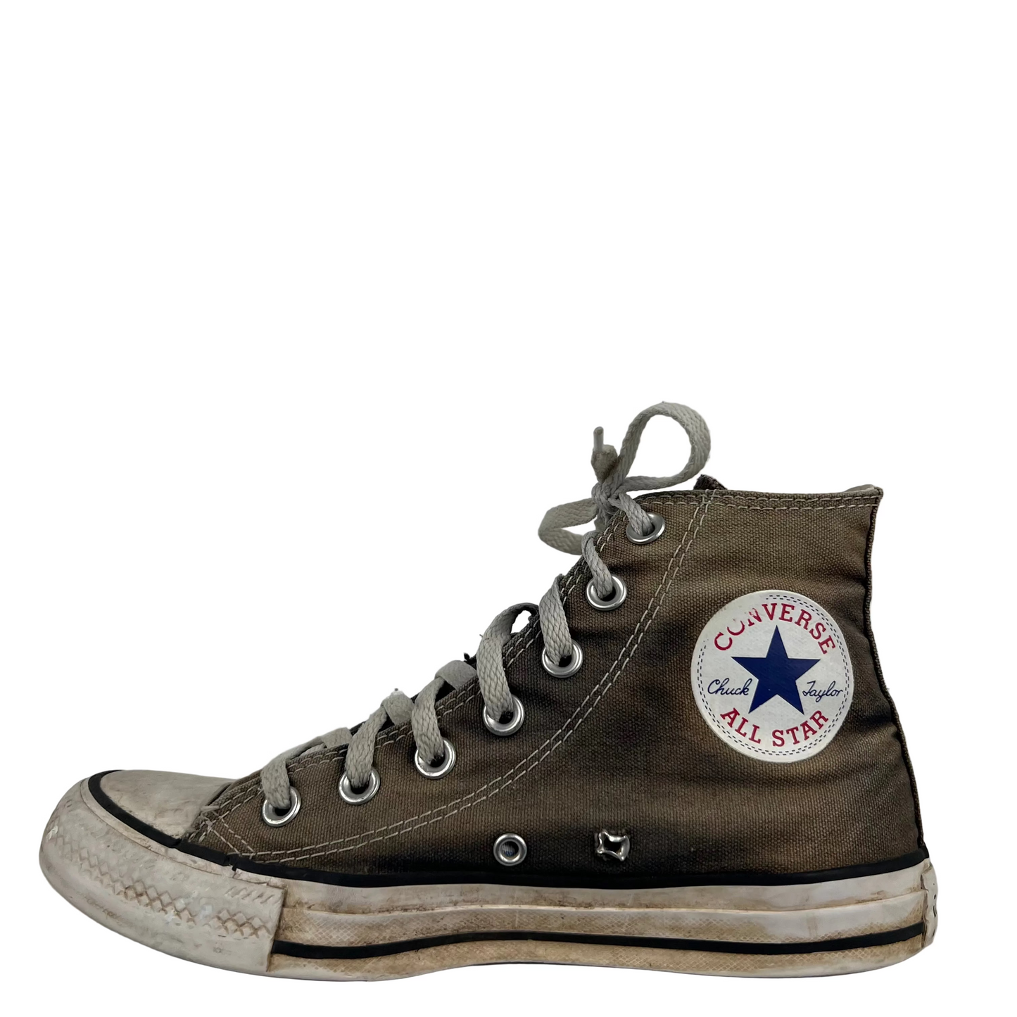 Sun Faded Black High Top Converse- M's 5.5, W's 7