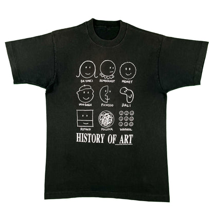 90s History of Art Smiley Tee- M