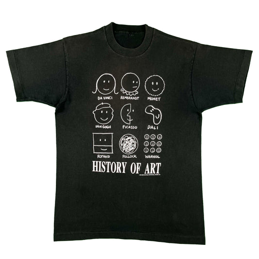 90s History of Art Smiley Tee- M