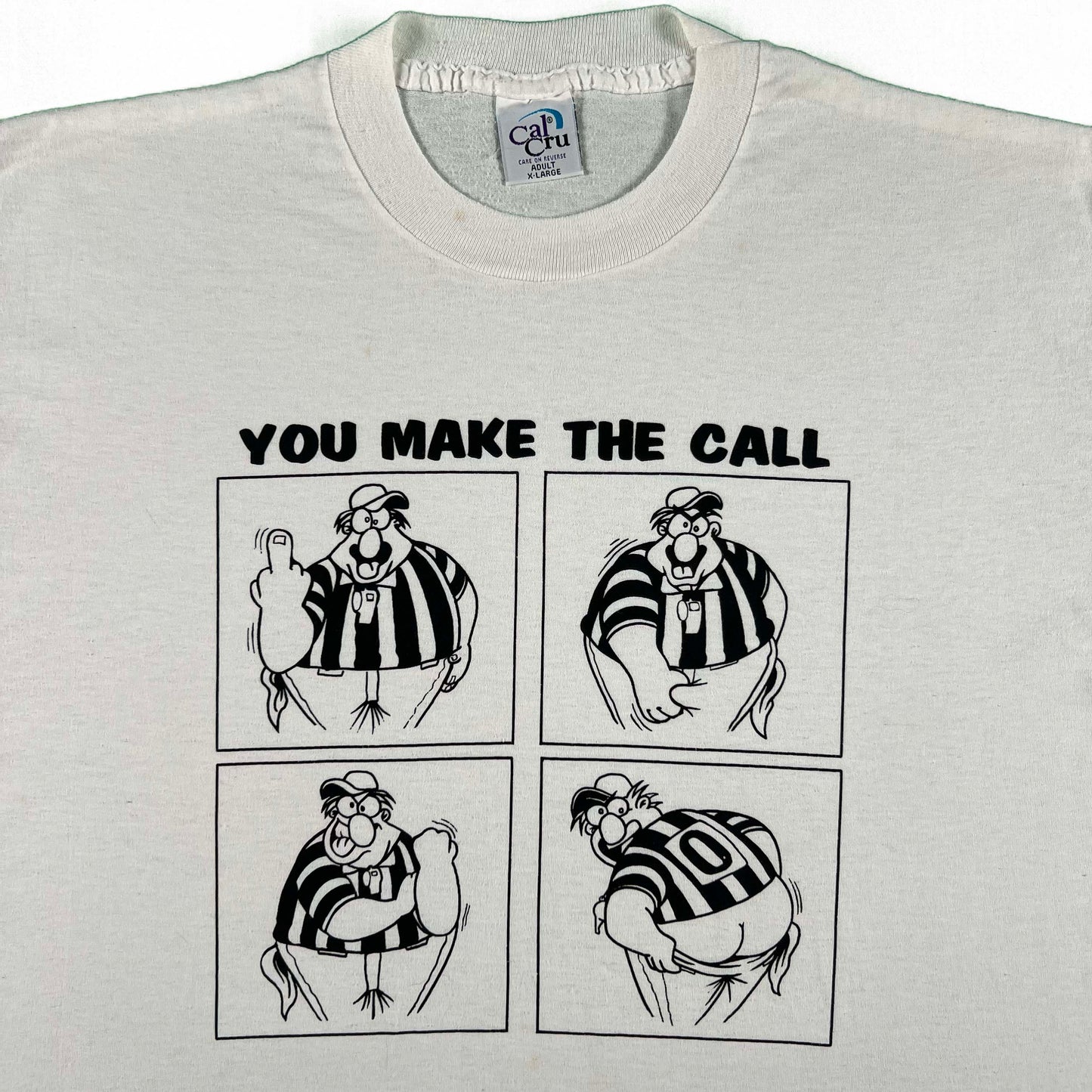 90s 'You Make the Call' Ref Tee- XL