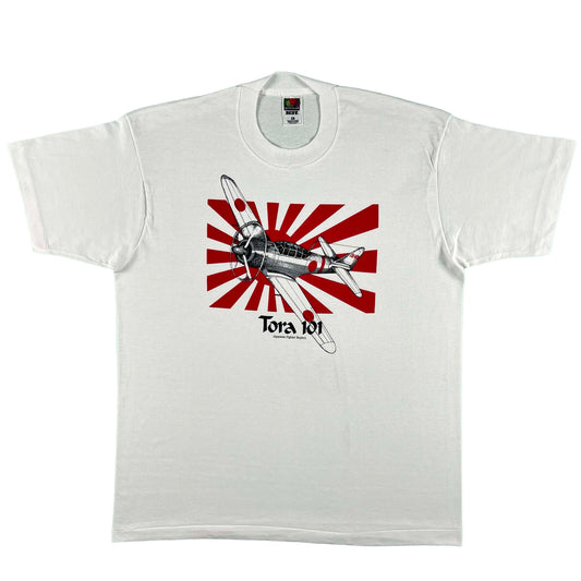 90s Japanese Kamikaze Plane Tee- XL