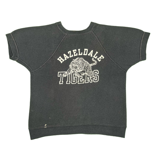 60s Faded Black S/S Tigers Sweatshirt- XS
