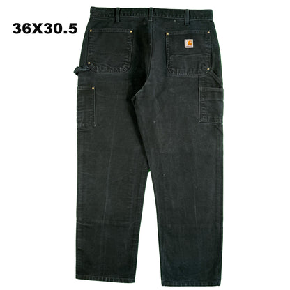 Carhartt Black Double Knees- SELECT SIZE