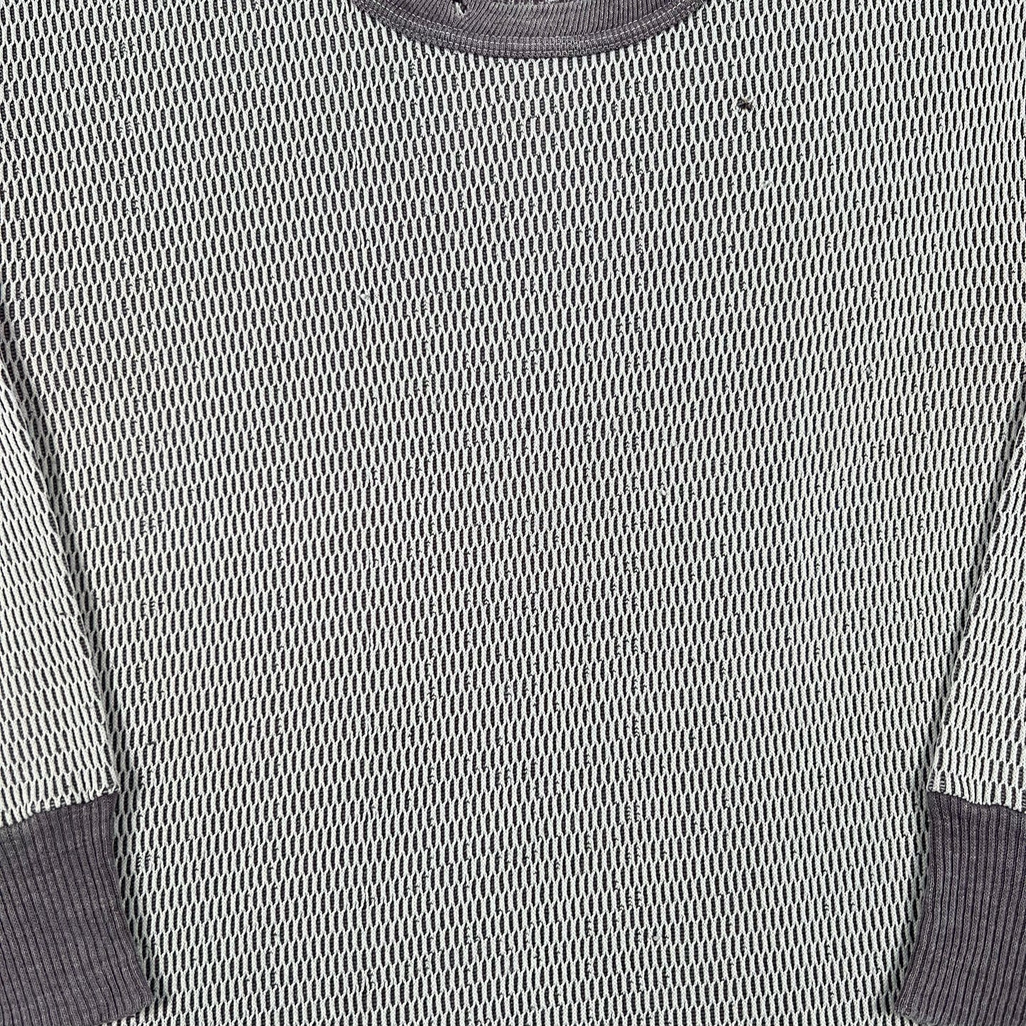 70s Hanes Overdyed Waffle Knit Thermal- M