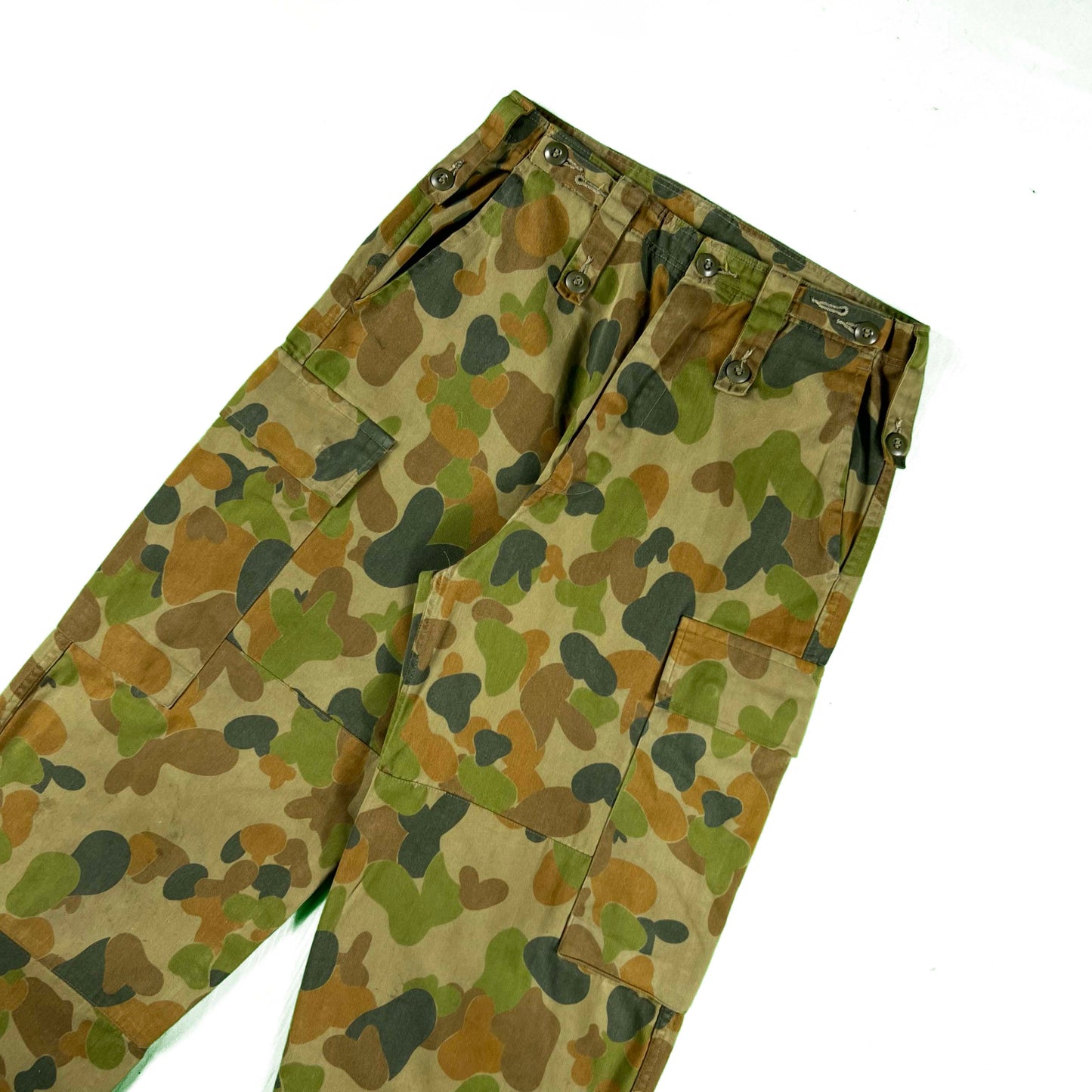 80s German Army Camo Cargo Pants- 29x31